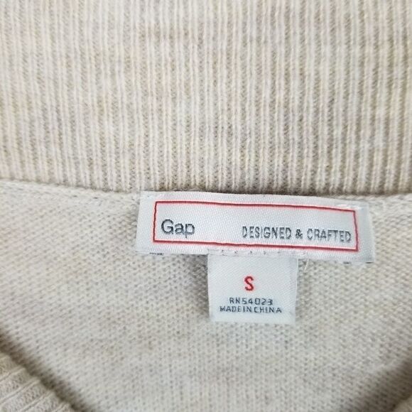 Gap Lime Green and Tan Long Sleeve Sweater. Size S - Picture 3 of 4